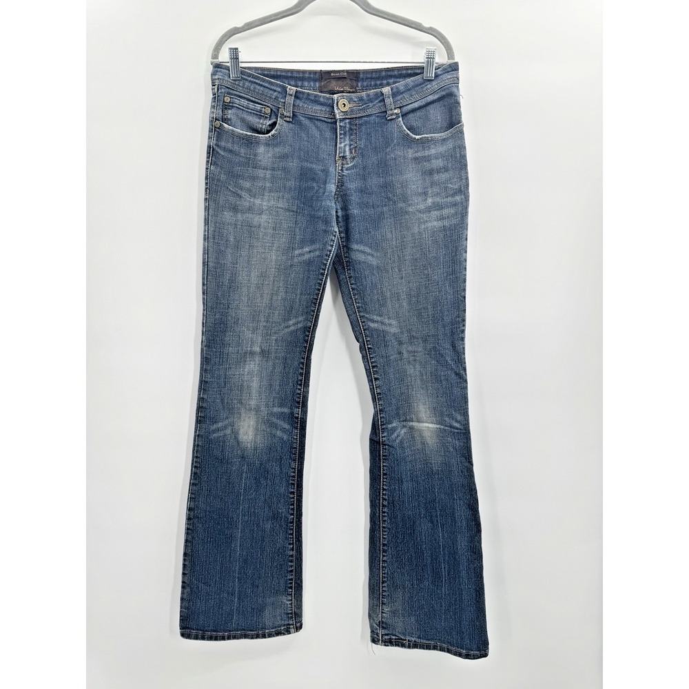 VTG 90s Y2K Low Rise Boot Cut Jeans Womens 9 30 Denim Heel Drag Retro Grunge